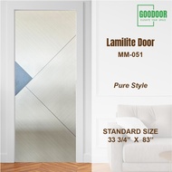 Goodoor MM-051 Lamilite Door Pintu Rumah Kayu Kulit Laminate 33 3/4 x 83 Inch | Pintu Bilik