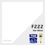 TOA Flat Enamel สีน้ำมัน ด้าน สีทาไม้ สีทาเหล็ก (1/4 ก.ล.)(0.946 ลิตร) ดำด้าน (ฟรีแปรงทาสี)