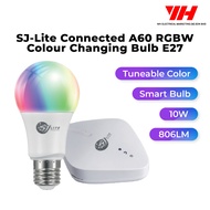 SJ-Lite Connected A60 RGBW Colour Changing Bulb E27 [16 Million Colours] || Light Bulb