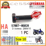 RXZ SHIFT PEDAL BOLT CATALYZER SCREW SIZE 10 [100% ORIGINAL YAMAHA] - 97007-06020