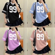 【 Free customization name 】 2025 popular trend 99/00 retro collar jersey Korean style men's and wome