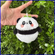ZY1 Cute Sprout Panda Plushie Keychain Fluffy Panda Stuffed Toy Bag Charm YZ1