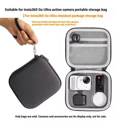 Camera Mini Storage Case For Insta360 GO Ultra Travel Carrying Case Nylon Portable Handbag Bag For I