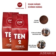 Combo of 2 packs of Vantien Coffee Ten 2 roasted ground Coffee with light aroma, smooth taste and le