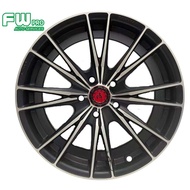 New Sport Rim 17 Inch Original Lenso Samurai Hayato 7.5jj 5x114.3 One Set 4pcs