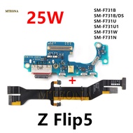 For Samsung Galaxy Z Flip5 F731B/DS F731 F731U 25W USB Charger Board Dock Connector Charging Port Mo