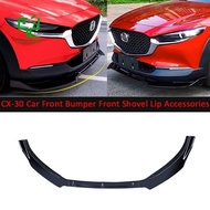 3PCS Car Front Bumper Lip Under Panel Bumper Shovel Lip Spoiler Car Accessories for Mazda CX-30 2020