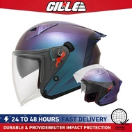 Motors Alliance GILLE 172 Plain Motorcycle Accessories Helmet half Face with Icc