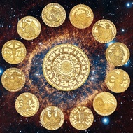 Super lucky gold-plated 12 zodiac coin