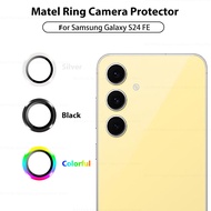 For Samsung Galaxy S24 FE 5G 2024 Aluminium Alloy Camera Protector Glass Ring Samsun Samsung S24FE S