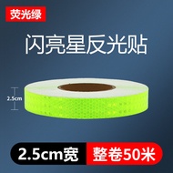 Night Vision Reflective Tape 2.5cm Wide Vehicle Safety Reflectors Garage Positioning Collision Avoid