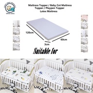 Lovey Baby Cot Latex Mattress With Bed Sheet 120cm*60CM*3CM