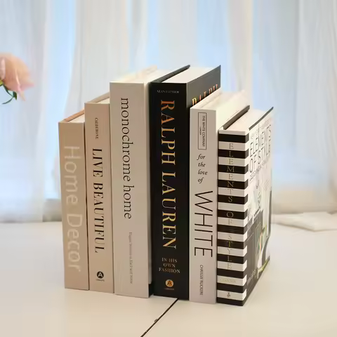 3Pcs/Set Luxury Decoration Fake Books Rich in layers Set of fake books Home Decor Ornaments cosmetic