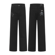 YRO6 Chrome Hearts Four Seasons Cross Embroidered Leather Jeans Couple Style