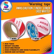 ZEBRA WARNING TAPE 2" / ZEBRA WARNING TAPE 3" (AWAS CAUTION) RED WHITE