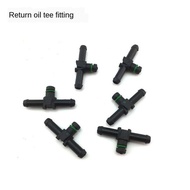 For Isuzu Denso 4KH1 D-MAX 4JJ 4JK Common Rail Injector Tube Return Pipe Joints Tee Circlip