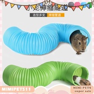 Small Pet Fun Tunel Telescopic 100cm Pipe Ferret Supplies Training Channel Tubes Hamster Toys Small 