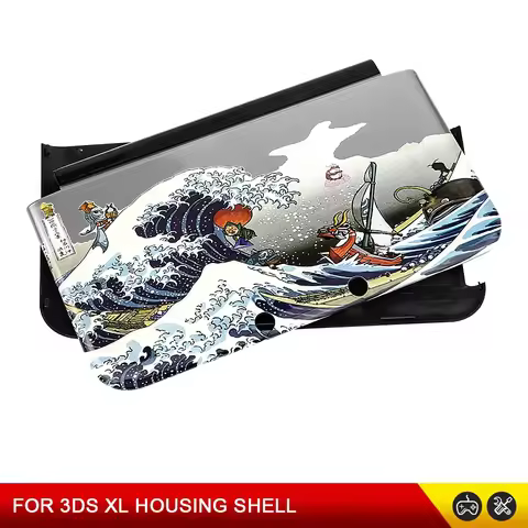 Replacement For 3DS XL LL Top Buttom Back Cover Game Console Case For 3DS XL LL Front Back Faceplate