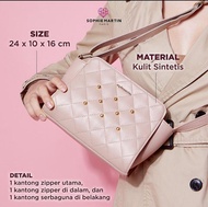 Tas Selempang Wanita Sophie Martin Paris Liana Dusty Pink Naytia Hitam Kecil I Promo Terbaru 2025 Cu