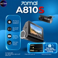 70Mai A810S dash cam with Sony STARVIS 2 IMX678 image sensor, clearly captures license plate