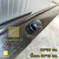 CR.W หิ้งพระติดผนังงานไม้สัก หิ้งพระบูชา ขนาด 90*36 ซม. หิ้งวางพระ สีดำ Buddha shelf.