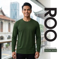 ROO Microfiber Long Sleeve Plain Round Neck T-Shirt Men/Women
