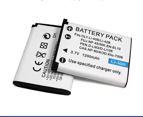 1200mAh EN-EL10 Li-42B Li-40B NP-45 D-Li63 D-Li108 NP-80 Camera Battery For Nikon For OLYMPUS For FU