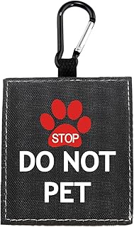 Funny Dog Leash Sleeve Do Not Pet Dog Leash Wrap Wrap Alert Hanging ID Patch Tag Pet Birthday Gift (