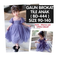 (LOLI-JKT) BD-444 GIRLS' TUTU BROCADE DRESS WITH PUFF SLEEVES SIZE 90-140