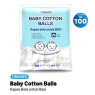 ONEMED Baby Cotton Balls, 100 Balls - Cotton Balls for Babies