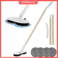 Cordless Electric Mop with 4 Mop Pads 2000m Rechargeable Electric Mop Floor Cleaner Dual Head Electric Spin Mop Efficient  SHOPSKC9842
