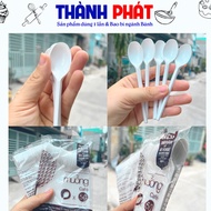 100 Muỗng nhựa cafe - Muỗng ăn sữa chua - bánh kem sinh nhật - sữa chua