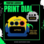 Servis Custom Print Design DW 6900 Faceplate Printing Service | Print Design Atas Faceplate DW 6900