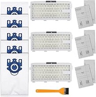 Alrens 3 Pack SF-HA 50 HEPA Filter Compatible with Miele S5, S8, S5000-S5999, S8000-S8999, Complete 