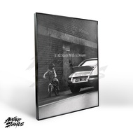 Motivational Frame Poster MONOKROM - Motivational Quotes Frameblock
