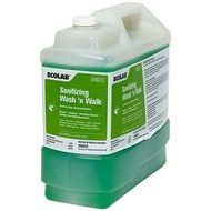 ECOLAB 6100731 Sanitizing Wash ‘n Walk No-Rinse Floor Cleaner/Sanitizer - 2.5 Gallon