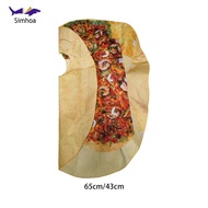 [Simhoa] Mexican Taco Costume, Cosplay Costume, Comfortable Halloween Costume, for Party Role Play, 