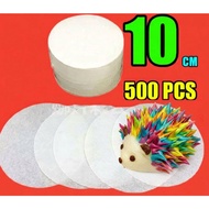 500pcs Pau Paper Steamed Bun Paper Kertas Pao 10cm 包纸 /Burger Patty Paper/ Kertas Burger/Hamburger P