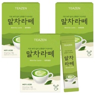 [TEAZEN] Matcha Latte 14.5g × 7 Sticks (Total 101.5g) | Korean Green Tea Leaves | Smooth & Creamy La
