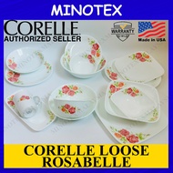 Corelle Loose Rosabelle (Divided Plate/Dessert Bowl/Soup Plate/Serving Bowl) Pinggan Mangkuk Corelle