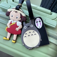 Anime Cartoon Spirited Away My Neighbor Totoro Ponyo Boarding Pass Backpack Luggage Tag Suitcase Che