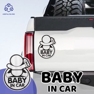 全城熱賣 - 【baby in car】車用反光貼 車內有寶寶警示貼 反光車貼 反光新手車貼紙 車尾貼紙 內有嬰兒反光貼 汽車貼紙 創意貼紙