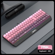 K85 85 Keys Compact Wired Gaming Keyboard Gradient Rainbow RGB Side Light