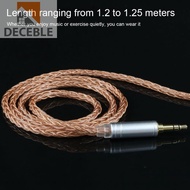[Deceble.my] 1.25m IEM Cable Silver Plated Earphone Cords 2 Pin 0.78mm Long Earbud Cord Universal DI