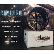 NEW RIM 15 ORIGINAL ADVANTI STORM S1 CONCAVE 8JJ MYVI WIRA SATRIA SAGA VIOS CITY