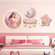 Decorative Painting Background Wall Princess Room Children's Room Boy Painting Bedroom Light Creativ