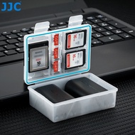 JJC 2-in-1 Camera Battery Case with Extra SD / XQD / MSD Memory Card Slots for NP-W126  NP-W126S NP-
