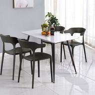 [Sarawak] Sintered stone table + 4 chairs/ Meja Makan/ Dining Table set