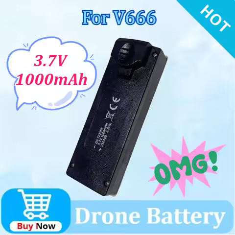 New Upgraded 3.7V 1000mAh Replacement Drone Battery for SG800 PRO V666 8K Drone Accessories Parts Po