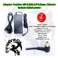 Toshiba Adapter 19V 6.3*3.0mm for P15-S409 P15-S4091 P15-S4091 P15-S420 3 Month Warranty Includes Po